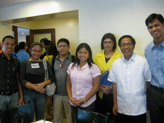 Runnex Pres. Rudy and Vice Chair Betty with the bloggers